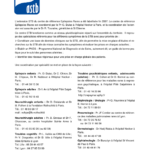CENTRE DE REFERENCE STB - medecins referents nationaux - Mars 2009
